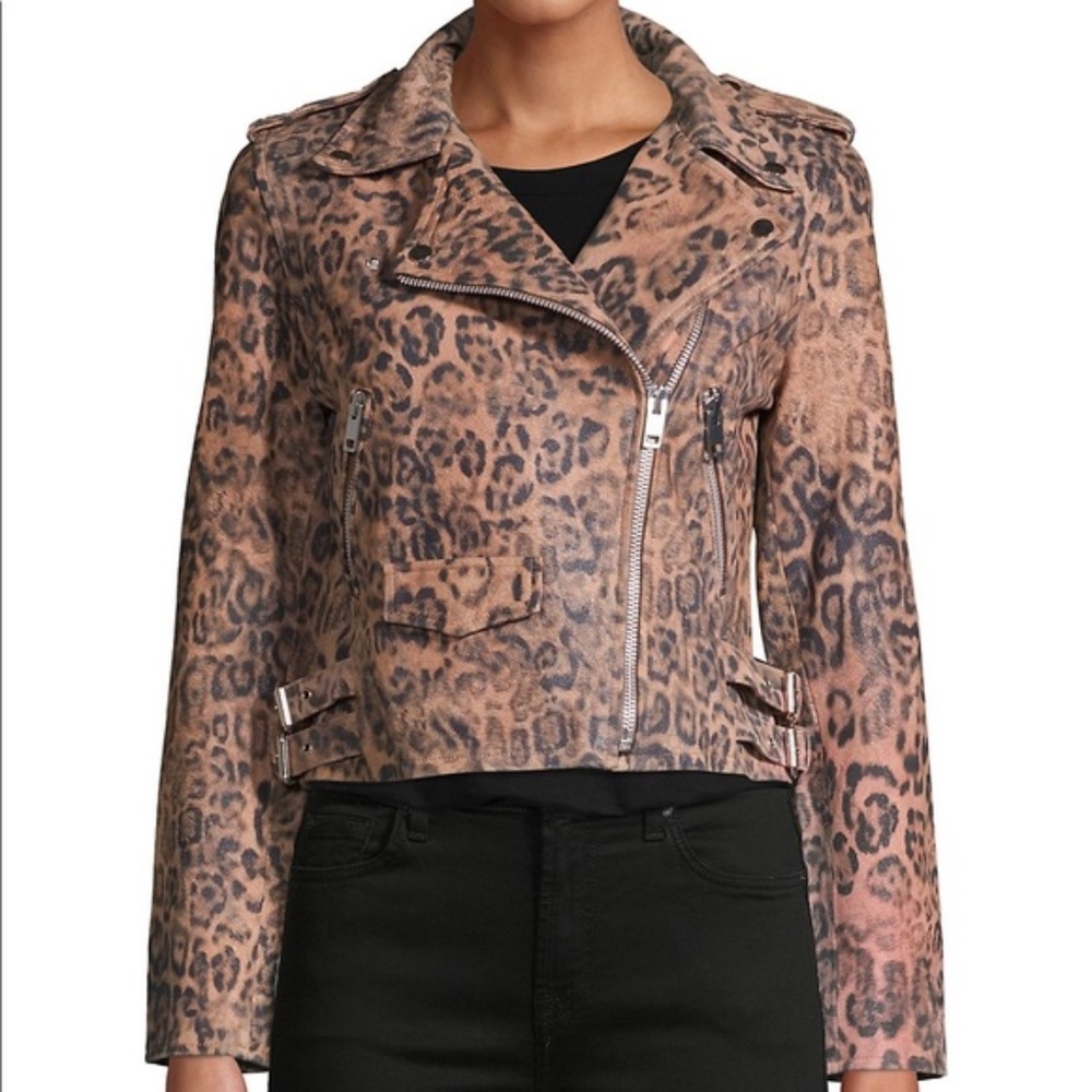 Walter Baker Francis Lamb Leather Moto Jacket - Picture 6 of 12